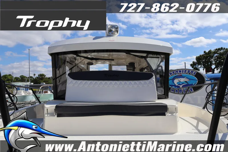 Slide: The Image of 2025 Trophy T 25 Pilothouse boat at Antonietti Marine dealership. - 6