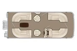 Slide: The Image of Manufacturer Provided Image: 2017 Bennington 22 SSRX boat interior layout with seating and helm. - 12