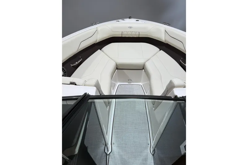 Slide: The Image of 2026 Regal LS2 boat interior with white leather seating and sleek design. - 10