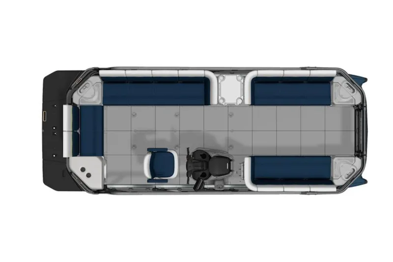 Slide: The Image of Top view of 2025 Sea-Doo Switch Cruise Limited 21, showcasing spacious seating layout. - 13