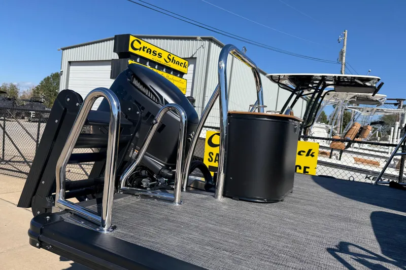 Slide: The Image of 2026 Avalon Catalina Quad Lounger Windshield at a dealership, showcasing sleek design and features. - 15