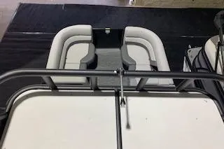 Slide: The Image of 2025 Godfrey Monaco 235 SD boat interior with sleek seating design. - 3