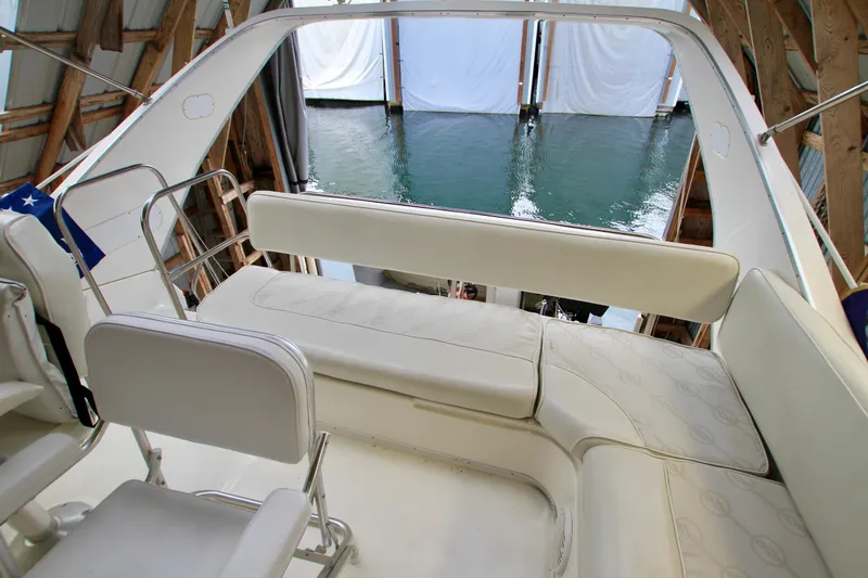 Slide: The Image of Control panel of a 1998 Bayliner 3788 Command Bridge Motoryacht with Zipwake system. - 23