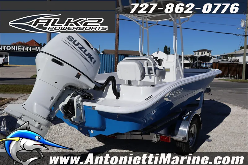 Slide: The Image of 2026 ALK2 Powerboats 22 CRS with Suzuki engine at Antonietti Marine dealership. - 6