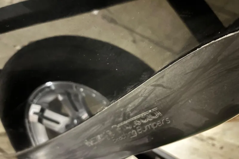 Slide: The Image of Close-up of 2026 Ranger 1880MS A Pack Equipped wheel and bumper detail. - 1