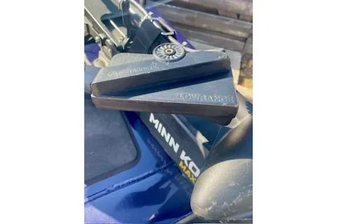 Slide: The Image of 2022 Tracker Pro Team 175 TF boat with Minn Kota trolling motor detail. - 2