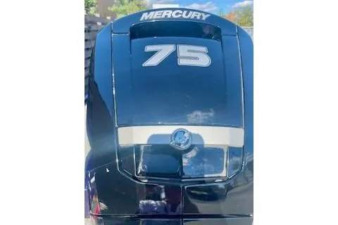 Slide: The Image of Mercury 75 outboard motor on 2022 Tracker Pro Team 175 TF boat. - 7