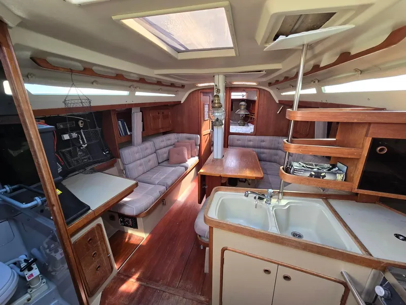 Slide: The Image of Galley, nav station, & salon - 20