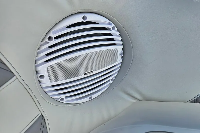 Slide: The Image of Speaker on Sea Pro 322 Offshore boat, 2026 model, integrated in cushioned panel. - 54