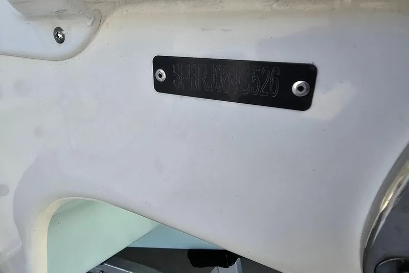 Slide: The Image of 2026 Sea Pro 322 Offshore boat identification plate with serial number. - 62