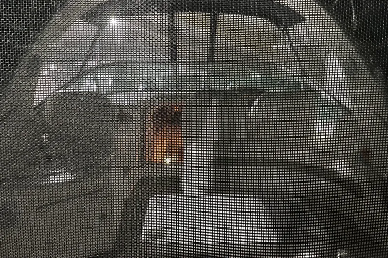 Slide: The Image of 2003 Sea Ray 340 Sundancer interior view through mesh screen. - 24