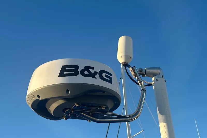 Slide: The Image of 2004 Sabre 426 sailboat "White Rose" docked in San Francisco marina. - 21