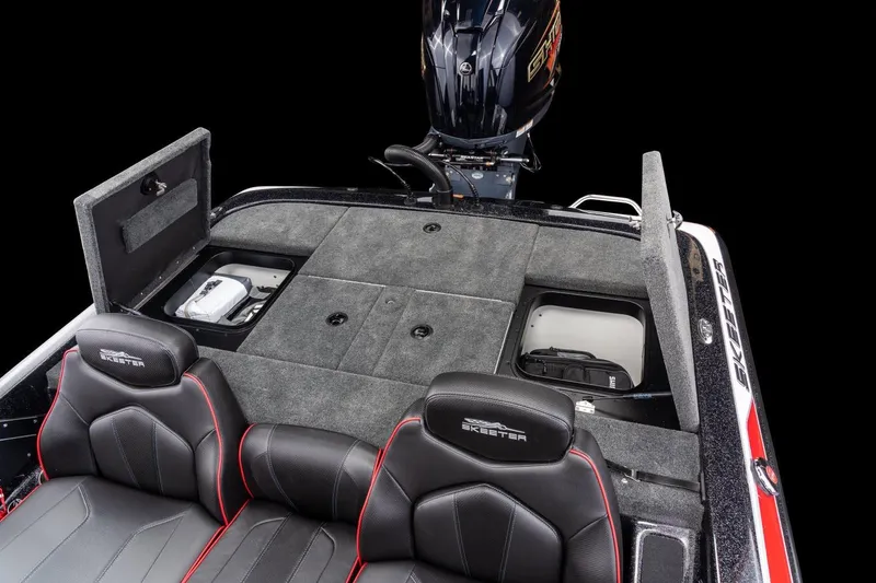 Slide: The Image of Manufacturer Provided Image: 2022 Skeeter ZX 200 boat interior with storage compartments and seating. - 12