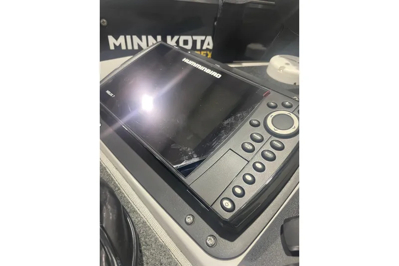 Slide: The Image of Humminbird fish finder on 2022 Skeeter ZX200 boat dashboard. - 9