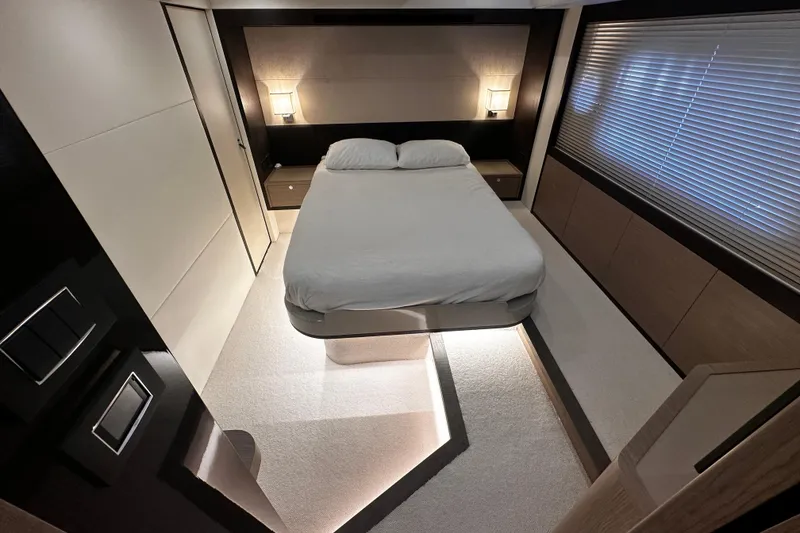 Slide: The Image of Staircase with ambient lighting inside 2020 Absolute NAVETTA 48 yacht. - 40