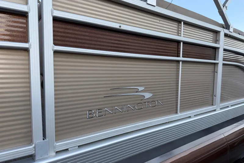 Slide: The Image of 2020 Bennington 21SF pontoon boat on trailer, "Only 79 Hours" text overlay. - 13