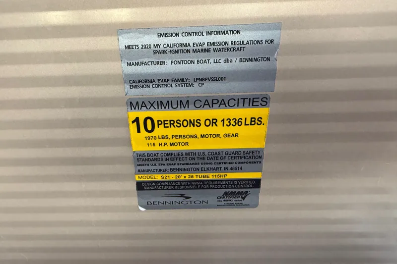 Slide: The Image of Garmin device on 2020 Bennington 21SF boat dashboard, close-up view. - 64