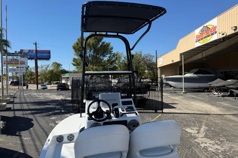 Slide: The Image of Storage compartment of 2024 SCB R24 boat, featuring hydraulic components. - 19