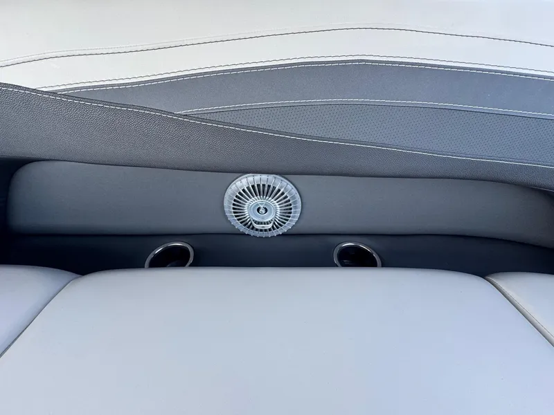 Slide: The Image of Barletta Cabrio 24U 2026 interior detail with cup holders and ventilation. - 13