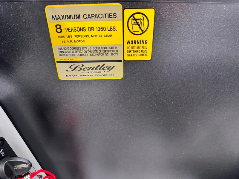 Slide: The Image of Bentley Pontoons 180 LE Cruise Pontoon & Honda 4-Stroke EFI 2026 - 27