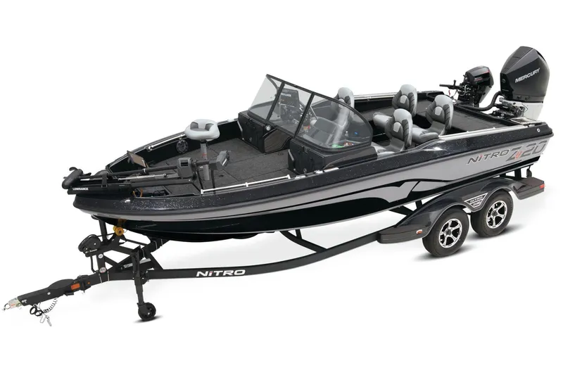 The Image of 2026 Nitro ZV20 Pro boat on trailer at Tracker Boat Center. - 0