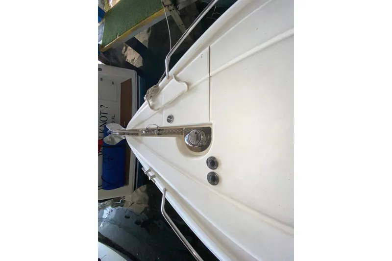 Slide: The Image of 1997 Sunseeker Camargue 51 yacht deck with anchor and fittings. - 16