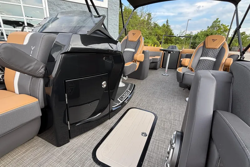 Slide: The Image of Luxurious interior of 2026 Viaggio Z24U boat with elegant seating and modern design. - 15