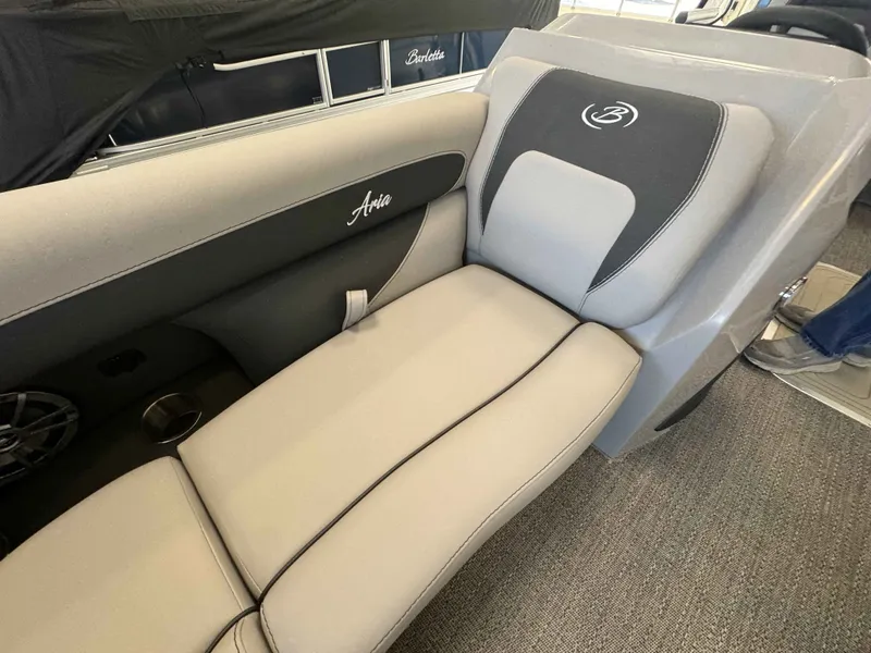 Slide: The Image of Interior of 2026 Barletta ARIA 22UC with gray upholstery. - 14