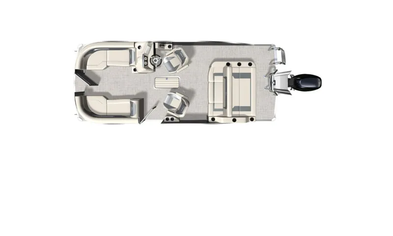 Slide: The Image of Interior view of Barletta ARIA 22UC pontoon boat, 2026 model. - 9