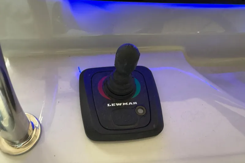 Slide: The Image of Lewmar joystick control on 2026 Regal 26 XO boat. - 24