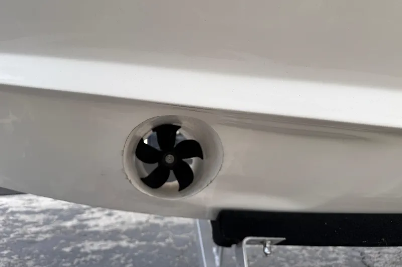 Slide: The Image of Close-up of 2026 Regal 26 XO boat thruster on hull. - 3