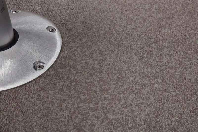 Slide: The Image of 2017 Sun Tracker Fishin' Barge 22 XP3 livewell compartment with beige interior. - 13