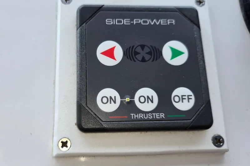 Slide: The Image of Side-Power thruster control panel on 1998 Mainship Pilot 30 boat. - 26