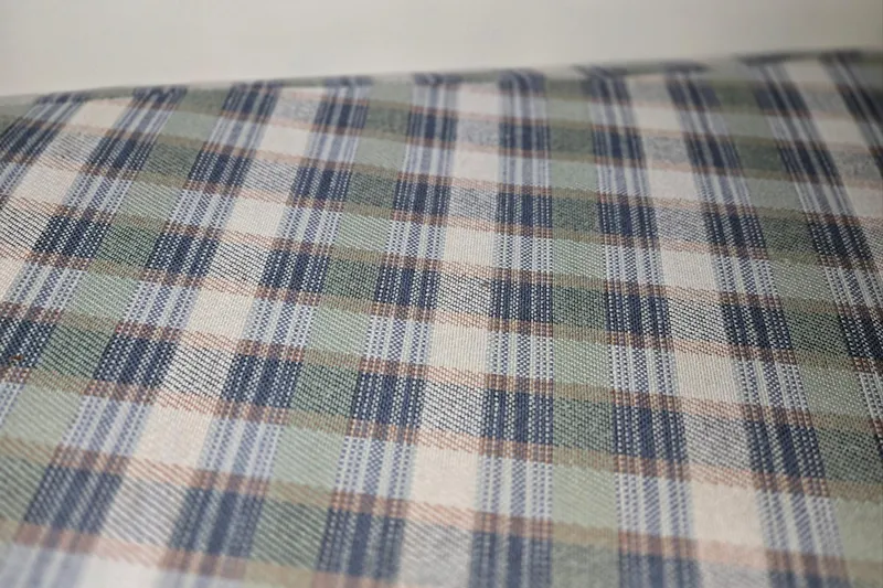 Slide: The Image of Plaid fabric pattern on Mainship Pilot 30, 1998 model interior. - 58