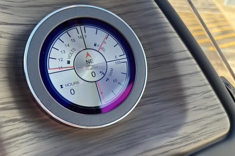 Slide: The Image of Gauge display on 2026 JC Neptoon 25TT Sport boat dashboard. - 33