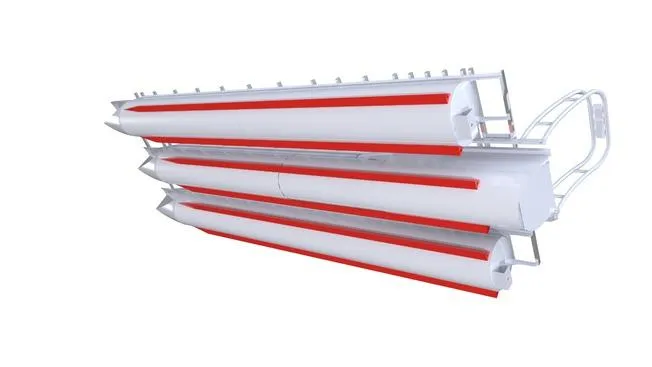 Slide: The Image of 2023 Qwest RLS 822 pontoon boat with sleek design and red accents. - 21