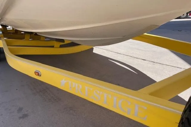 Slide: The Image of 2007 Chaparral Sunesta 232 boat on yellow Prestige trailer. - 13