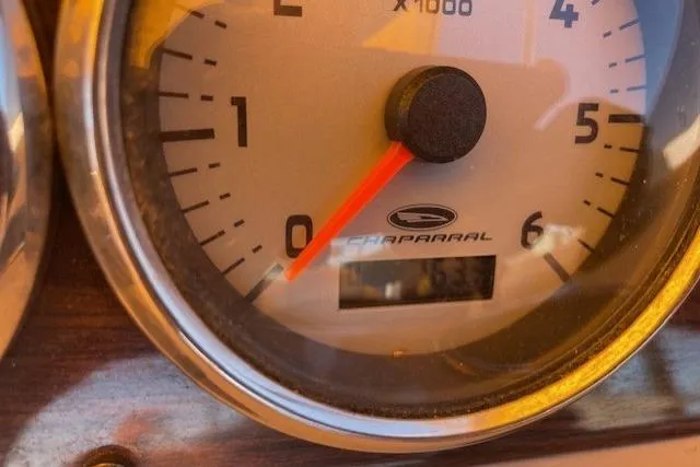 Slide: The Image of Close-up of 2007 Chaparral Sunesta 232 tachometer, showing RPM gauge. - 4