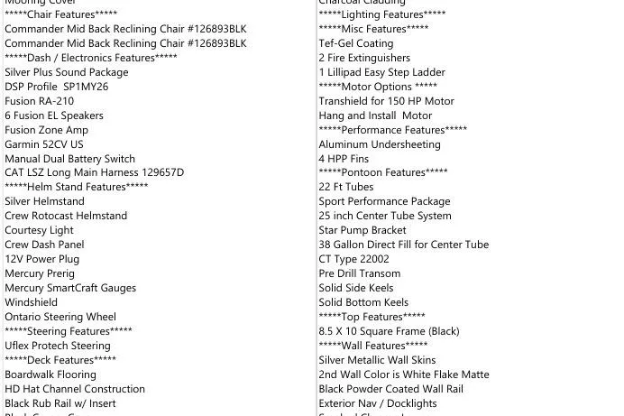 Slide: The Image of 2026 Avalon LSZ Quad Lounger features list, including seating, electronics, lighting, and performance specifications. - 15