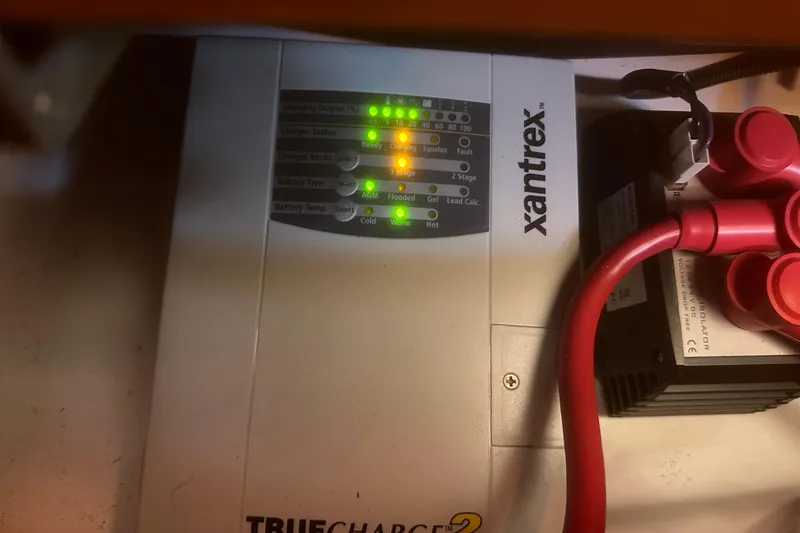 Slide: The Image of Xantrex TrueCharge2 battery charger in a 2015 Beneteau Oceanis 37 sailboat. - 27