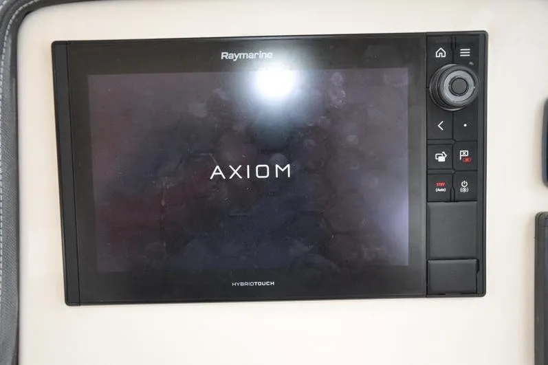 Slide: The Image of Raymarine Axiom display on 2022 Grady-White Freedom 235 boat dashboard. - 23