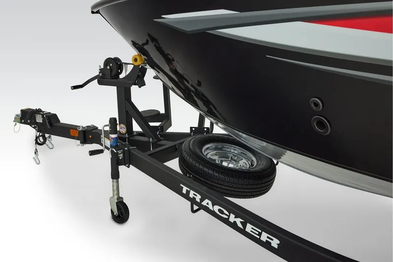 Slide: The Image of Outboard motor on 2026 Tracker Targa V-19 WT boat, featuring Mercury Pro XS engine. - 12