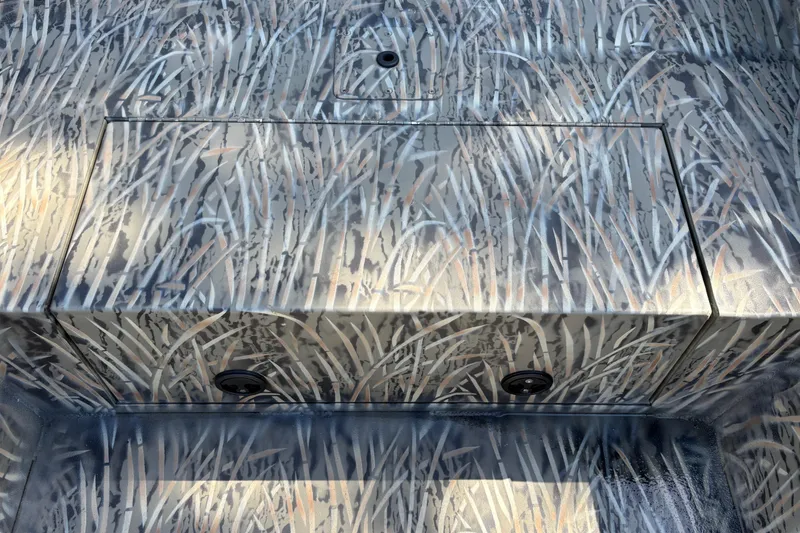 Slide: The Image of 2026 Tracker Grizzly 1650 T Prairie Wings Edition with camouflage pattern interior. - 23