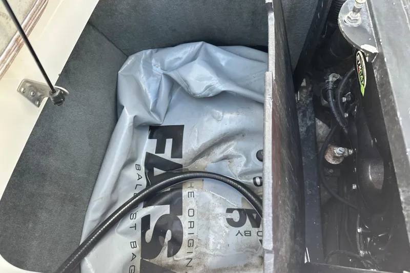 Slide: The Image of 2007 MasterCraft X-15 ballast bag and engine compartment detail. - 10