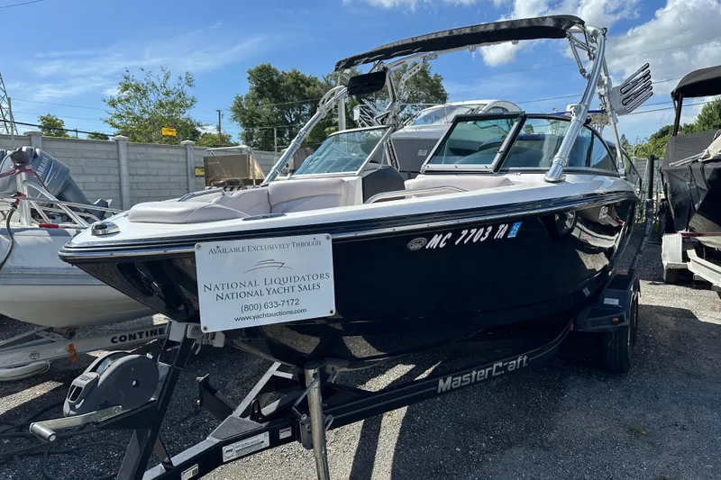 Slide: The Image of 2007 MasterCraft X-15 boat on trailer at National Liquidators Yacht Sales. - 2