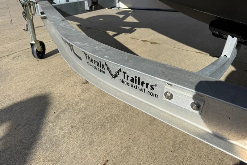 Slide: The Image of Trailer for 2008 Regal 2520 FasDeck by Phoenix Trailers on concrete surface. - 26