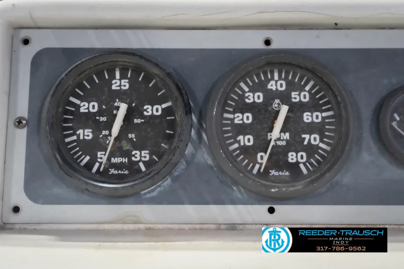 Slide: The Image of Close-up of 1993 Avalon Playbouy Challenger speedometer and tachometer gauges. - 30