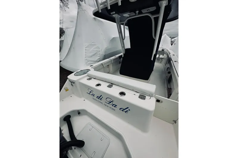 Slide: The Image of 2022 Robalo R272 Center Console boat, interior view, Glen Cove, New York. - 39