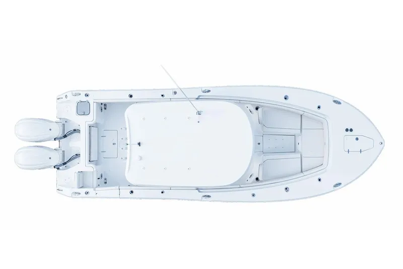 Slide: The Image of Manufacturer Provided Image: Top view of 2026 Sea Hunt Gamefish 27 Forward Seating boat with dual engines. - 11