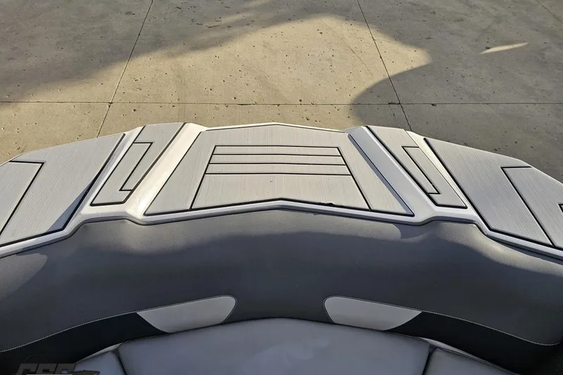 Slide: The Image of 2020 Moomba Max boat deck with sleek, modern design and textured surface. - 80